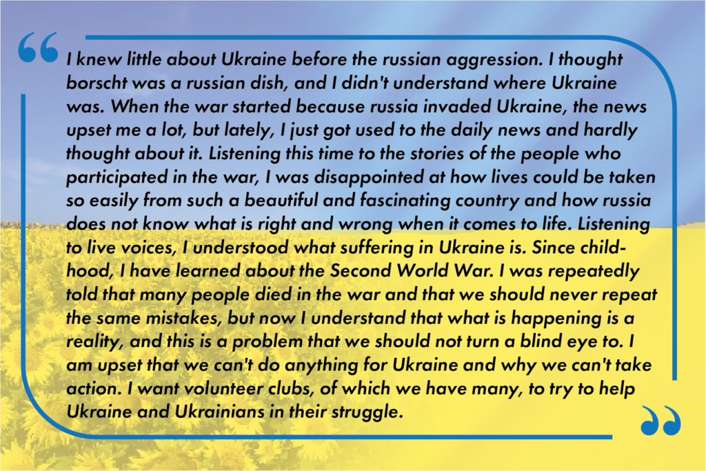 Student feedback (ENG)